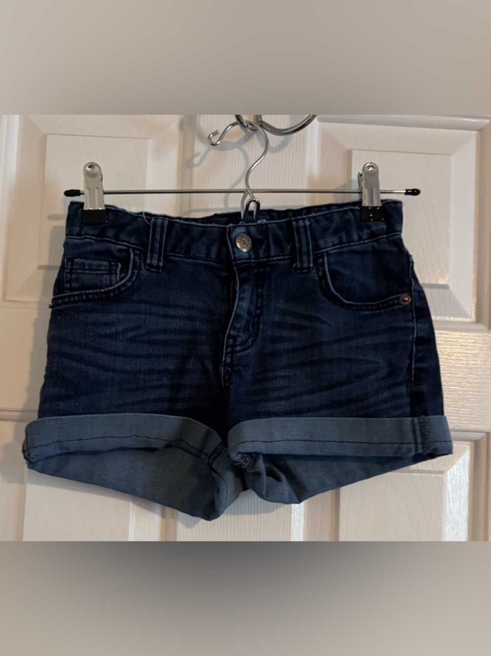 Cat & Jack Dark Blue Cuffed Denim Shorts